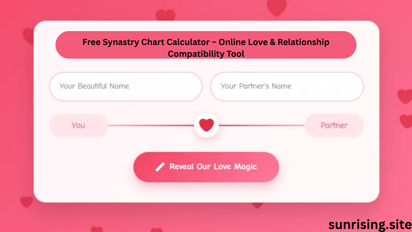 Free Synastry Chart Calculator – Online Love & Relationship Compatibility Tool